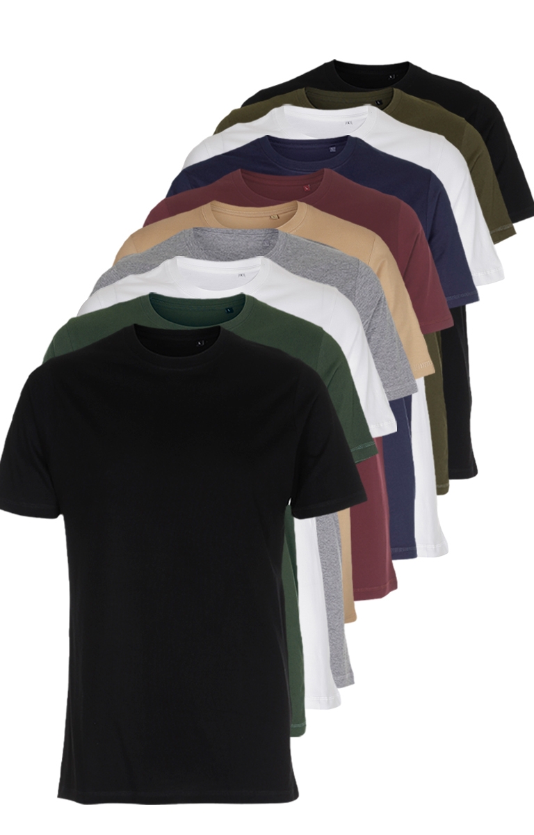 Mix & Match: 10 x Organic Basic T-skjorter: 1.000,- (100,- PER STK.)