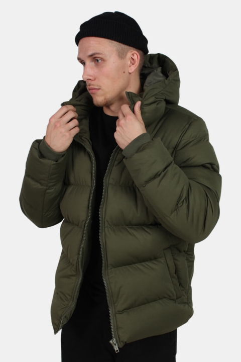 Klokkeban Classics Hooded Boxy Puffer Jakke Olive