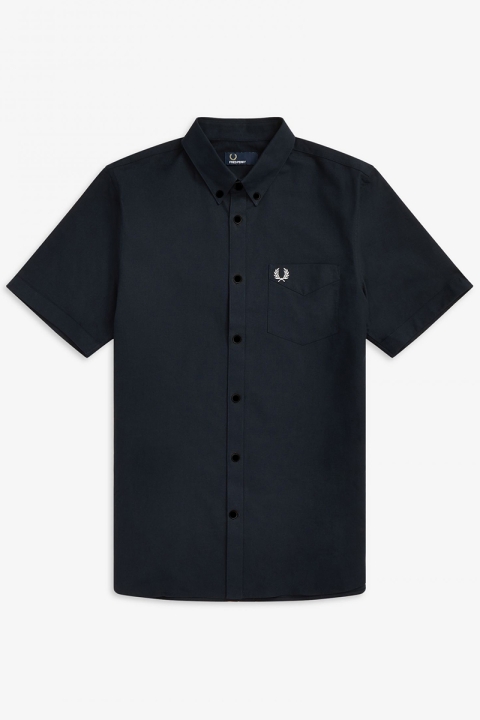 Fred Perry S/S OXFORD SHIRT 608 Navy