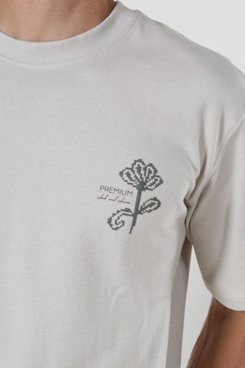 Jack & Jones Kyle Relaxed Fit Tee Silver Lining