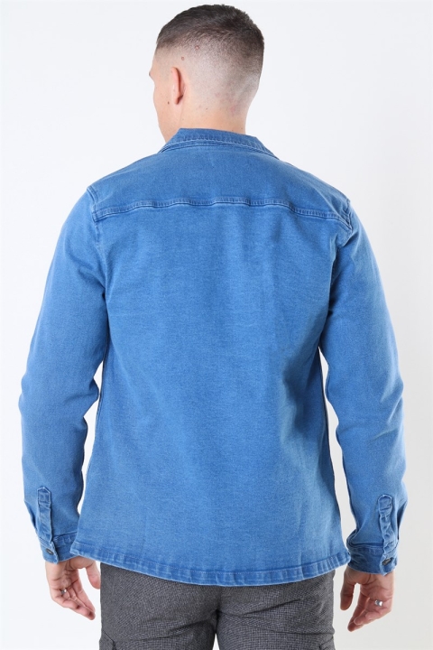 Denim Project Denim Over Jakke Medium Blue