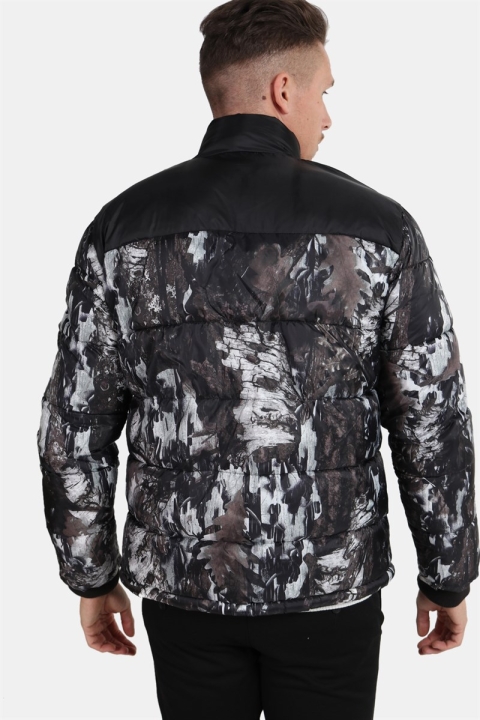 Only & Sons Bertil Puffer Jakke Black Print