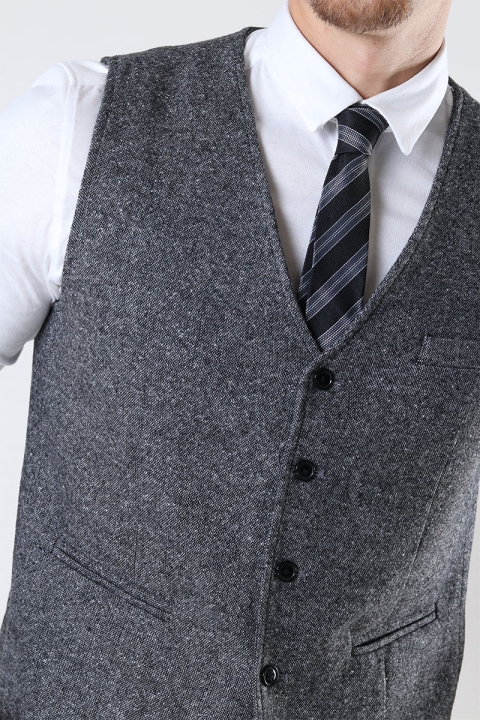 Jack & Jones JPRTWEED WAISTCOAT Grey