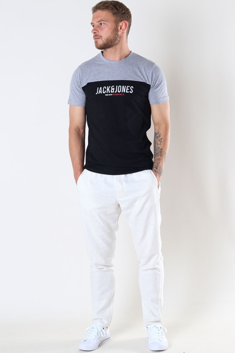 Jack & Jones JJEDAN BLOCKING TEE SS O-NECK Black