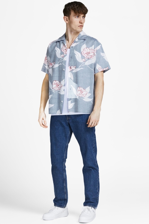 Jack & Jones JPRBLUWAIKIKI RESORT SHIRT S/S RELAX Kentucky Blue