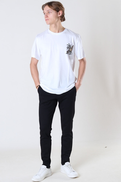 Clean Cut Copenhagen Trey Cotton Tee SS White