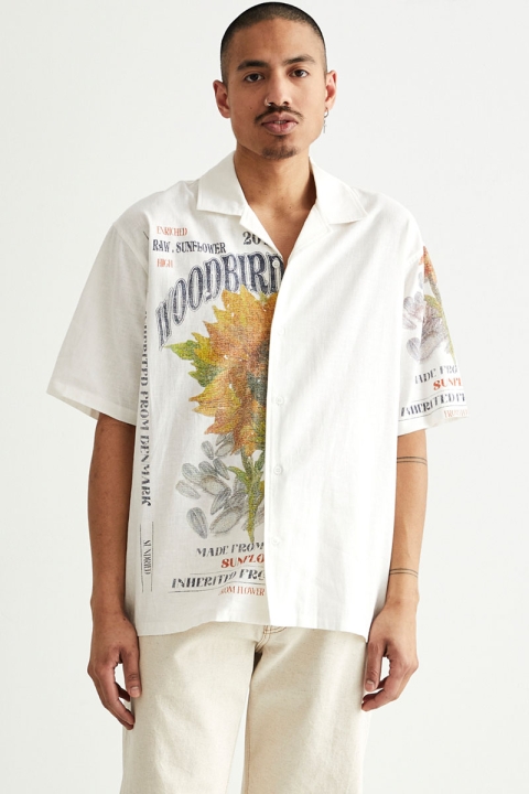 Woodbird Banks Seeds Shirt Off White