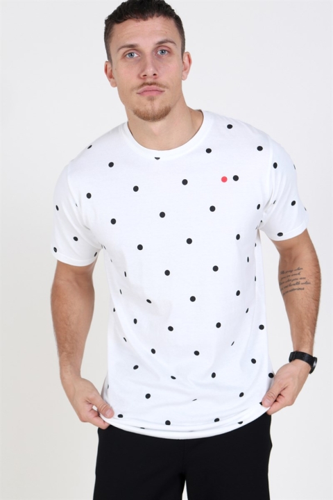 Denim Project Dot T-skjorte Offwhite Black Dot
