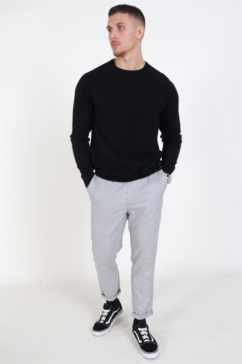 Only & Sons Mikkel Soft Crew Raglan Strikke Black