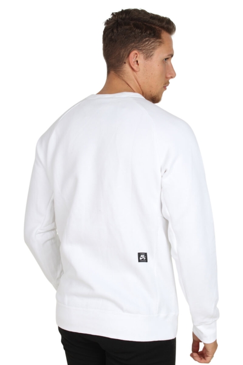 Nike SB Icon Crewneck Genser White