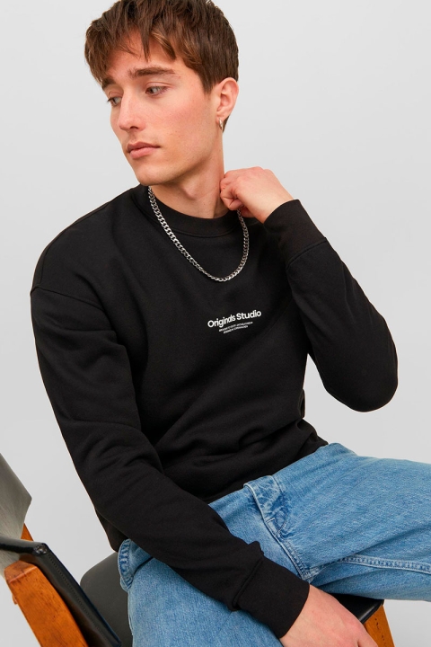 Jack & Jones Vesterbro Sweat Crew Neck Black