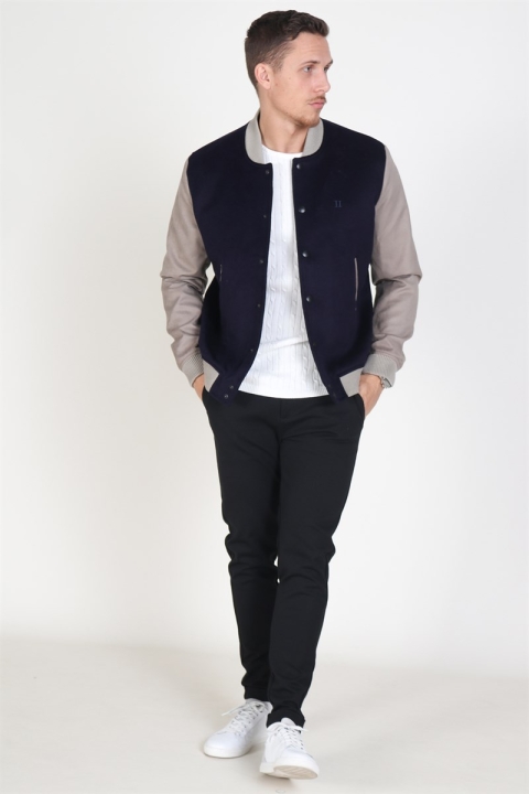 Les Deux Varsity Bomber Jakke Navy