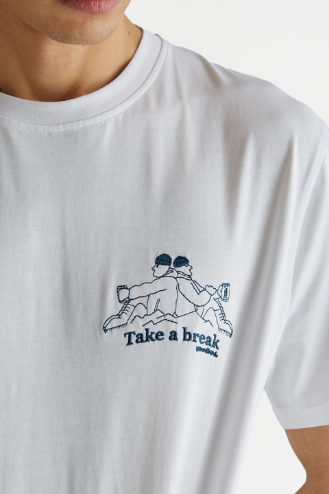 Woodbird Yuri Break Tee White