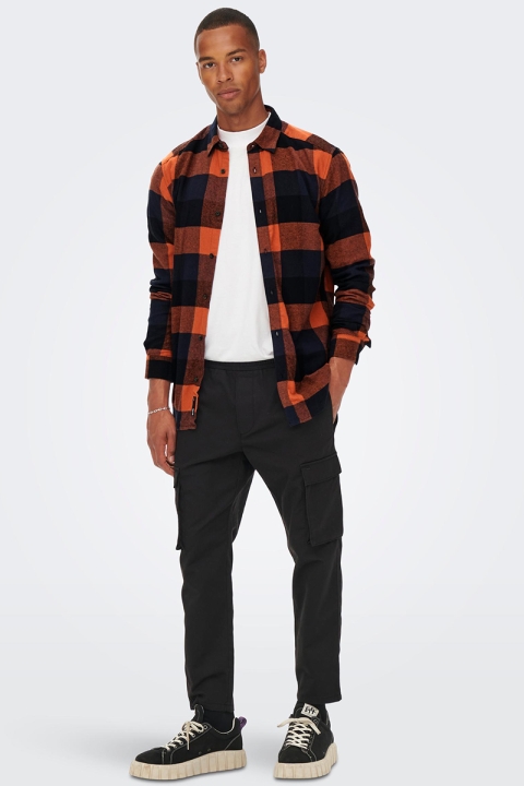 ONLY & SONS GUDMUND LS CHECK SHIRT Picante