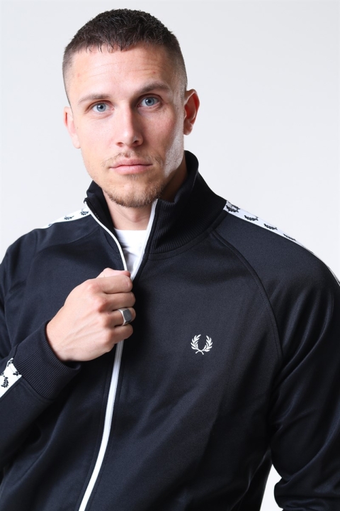 Fred Perry Taped Track Jakke Black