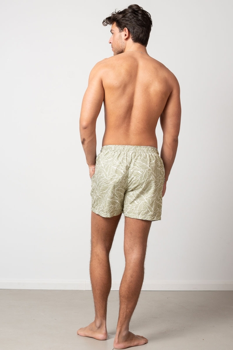 Clean Cut Copenhagen Swim Shorts Dusty Green Leaf