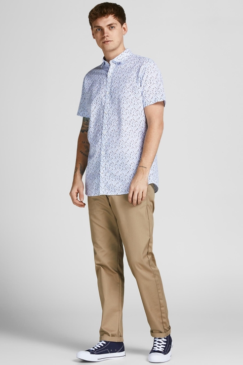 Jack & Jones JPRBLASUMMER BLACKPOOL SHIRT S/S SN White