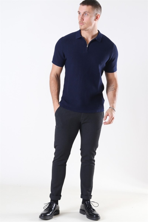 Jack & Jones Blabristol Strikke SS Polo Maritime Blue