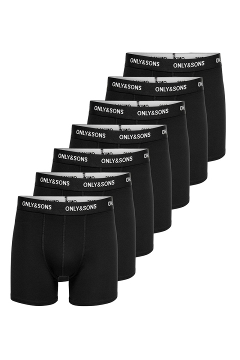 ONLY & SONS Fitz Solid Trunk 7-Pack Boxer Black