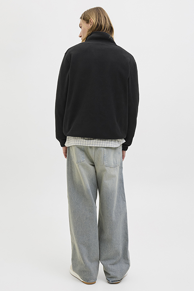 Jack & Jones Soho Fleece Half Zip Black