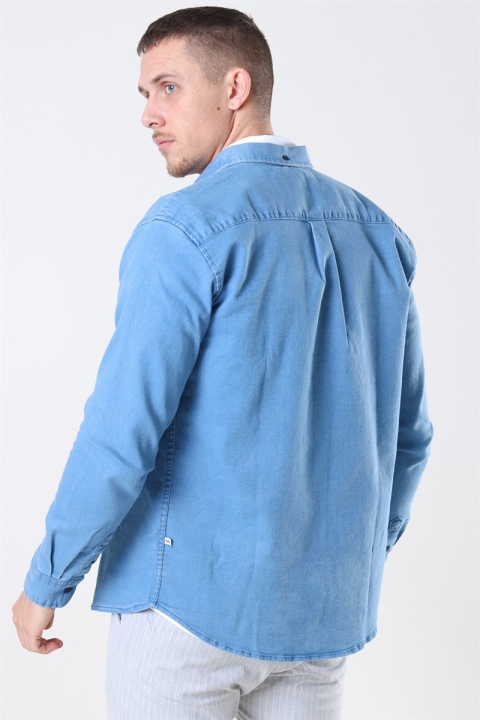 Kronstadt Johan Denim Skjorte Light Blue