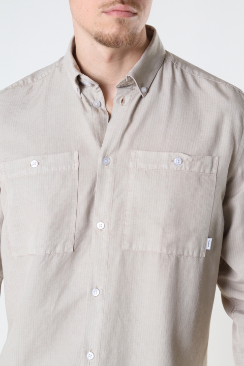 Woodbird Pikan Tenc Shirt Ecru