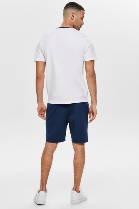 Only & Sons Lemar SS T-skjorte Bright White