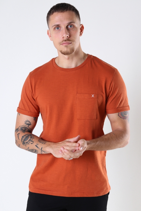 Clean Cut Copenhagen Kolding Organic Tee S/S Bombay Orange