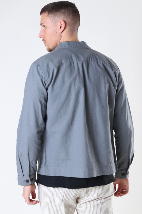 JACK & JONES BLA LINEN OVERSHIRT L/S Sedona Sage