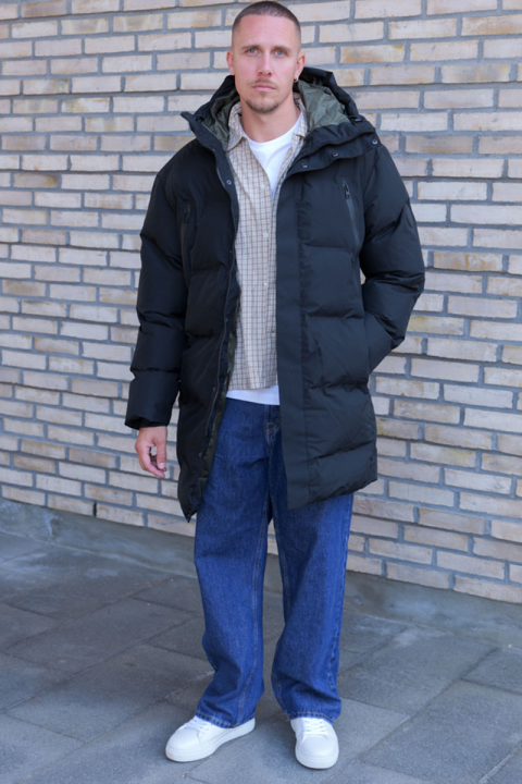 Jack & Jones Alpha Long Puffer Black