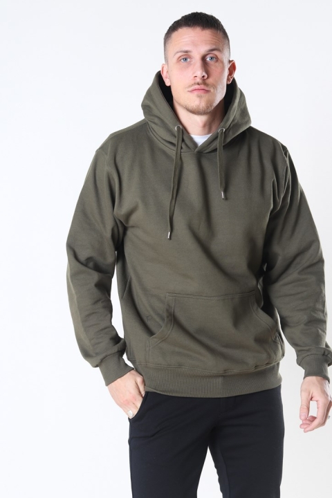 Basic Brand Hooded Sweat New Army