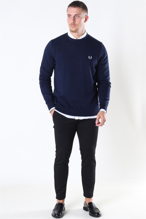 Fred Perry Classic CN Strikke Navy