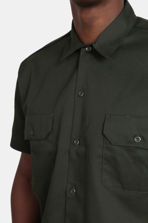 Dickies S/S Slim Shirt Olive Green