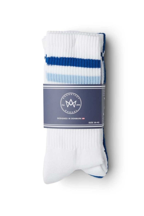 Kronstadt Nad 4-pack socks White/Cobalt/Light Blue