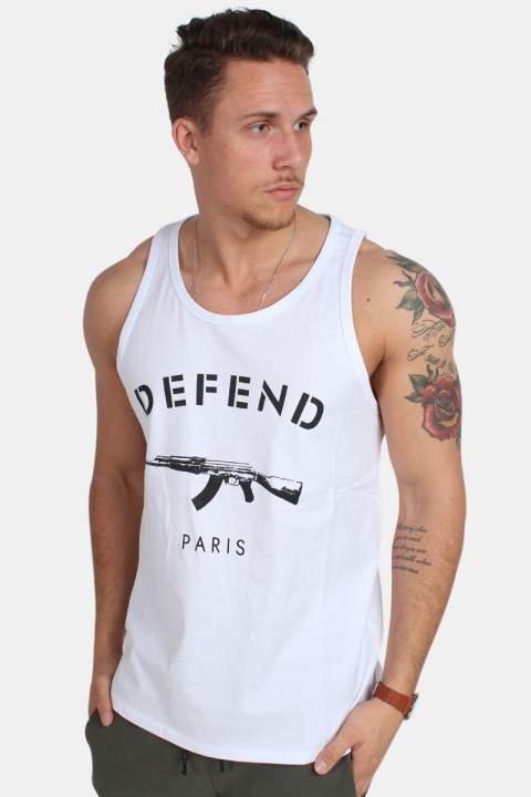 Defend Paris DebardeKlokke Tank Top White