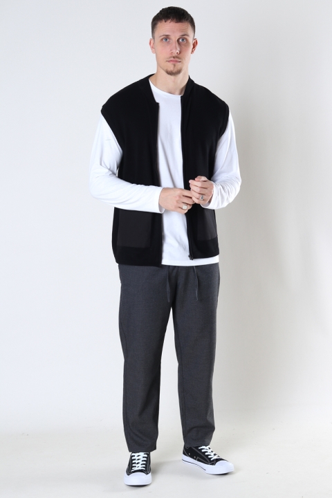 ONLY & SONS ONSKES POCKET VEST  KNIT Black