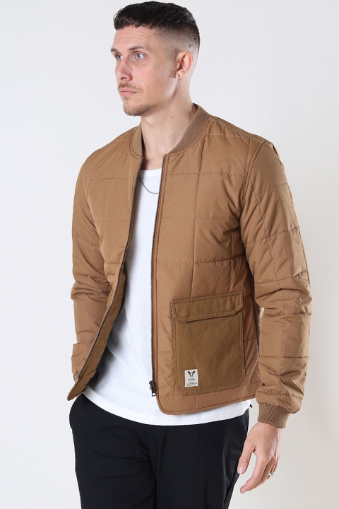 Fat Moose Aiden Bomber Jacket Dark Khaki