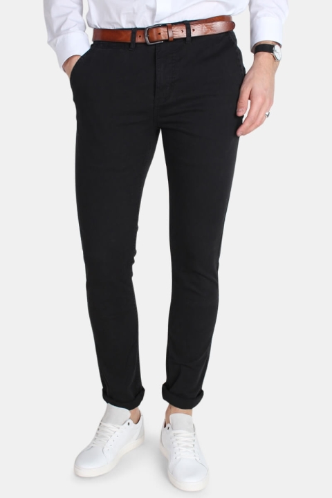 Kronstadt Daniel Stretch Chino Bukser Black