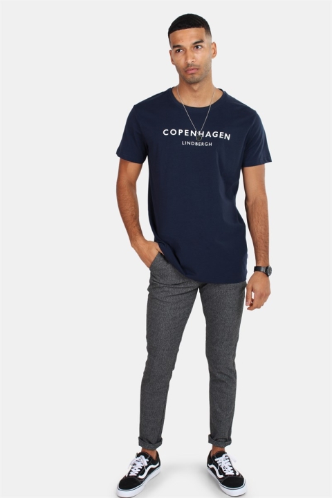 Lindbergh Copenhagen T-skjorte Navy