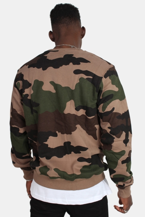 Defend Paris Crew Genser Camo Tan