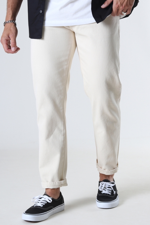 Woodbird Doc Twill Pants Off White