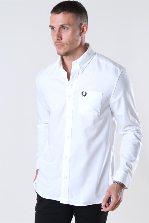 Fred Perry Oxford Skjorte White