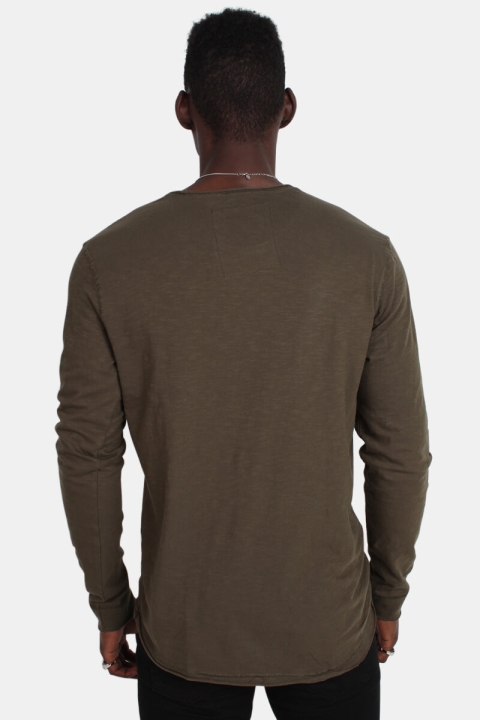 Gabba Filip Slub L/S T-skjorte Army