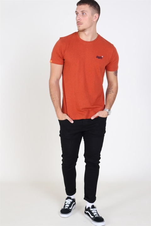 Superdry Vintage Embroidery T-skjorte Sierra Orange Marl