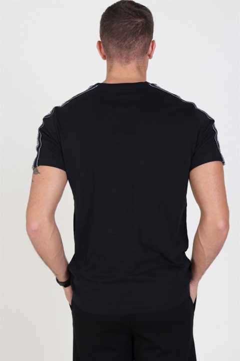 Champion Stripe C Logo Crewneck T-skjorte Black