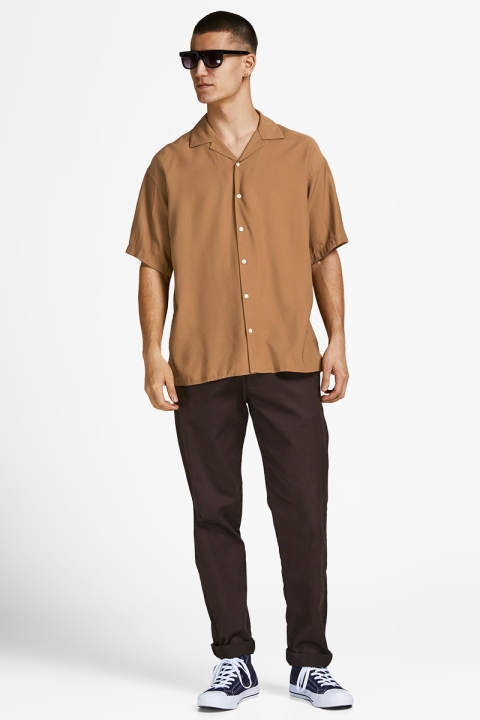 Jack & Jones JPRBLAMASON CAMP COLLAR SHIRT S/S Toasted Coconut