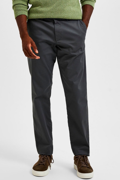 Selected SLHSLIM-NEW MILES 175 FLEX PANTS W N Dark Shadow