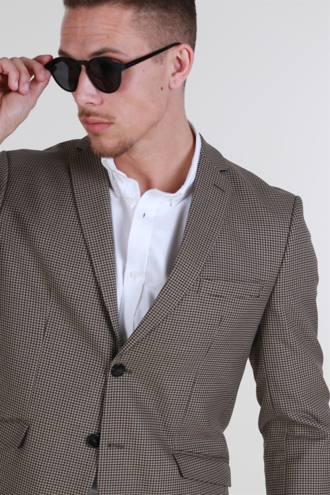 Selected Slim-Riclogan Blazer Sand Check