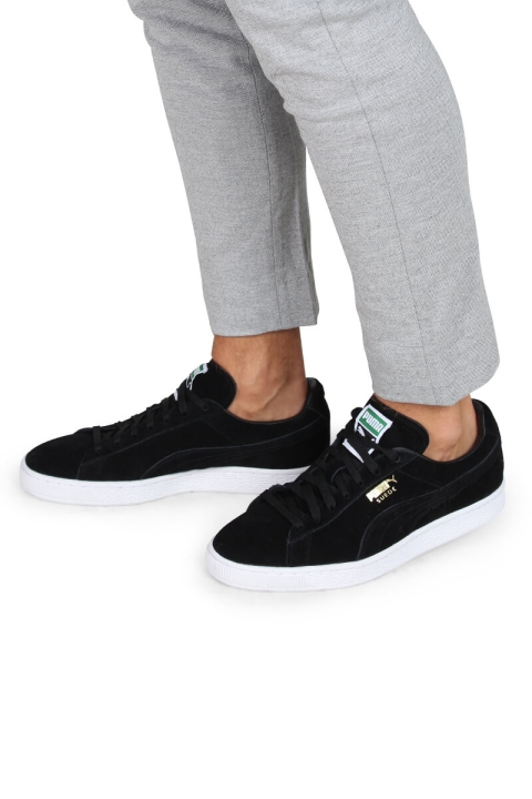 Puma Semsket Classic Sneakers Black Team Gold-White