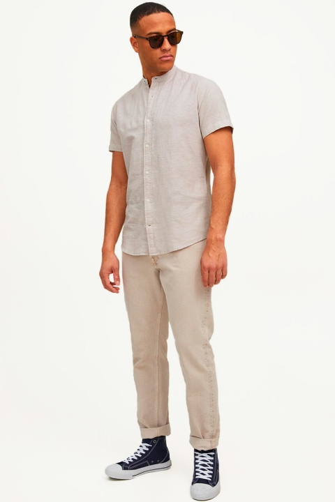 Jack & Jones JPRBLASUMMER BAND SHIRT S/S SN Crockery